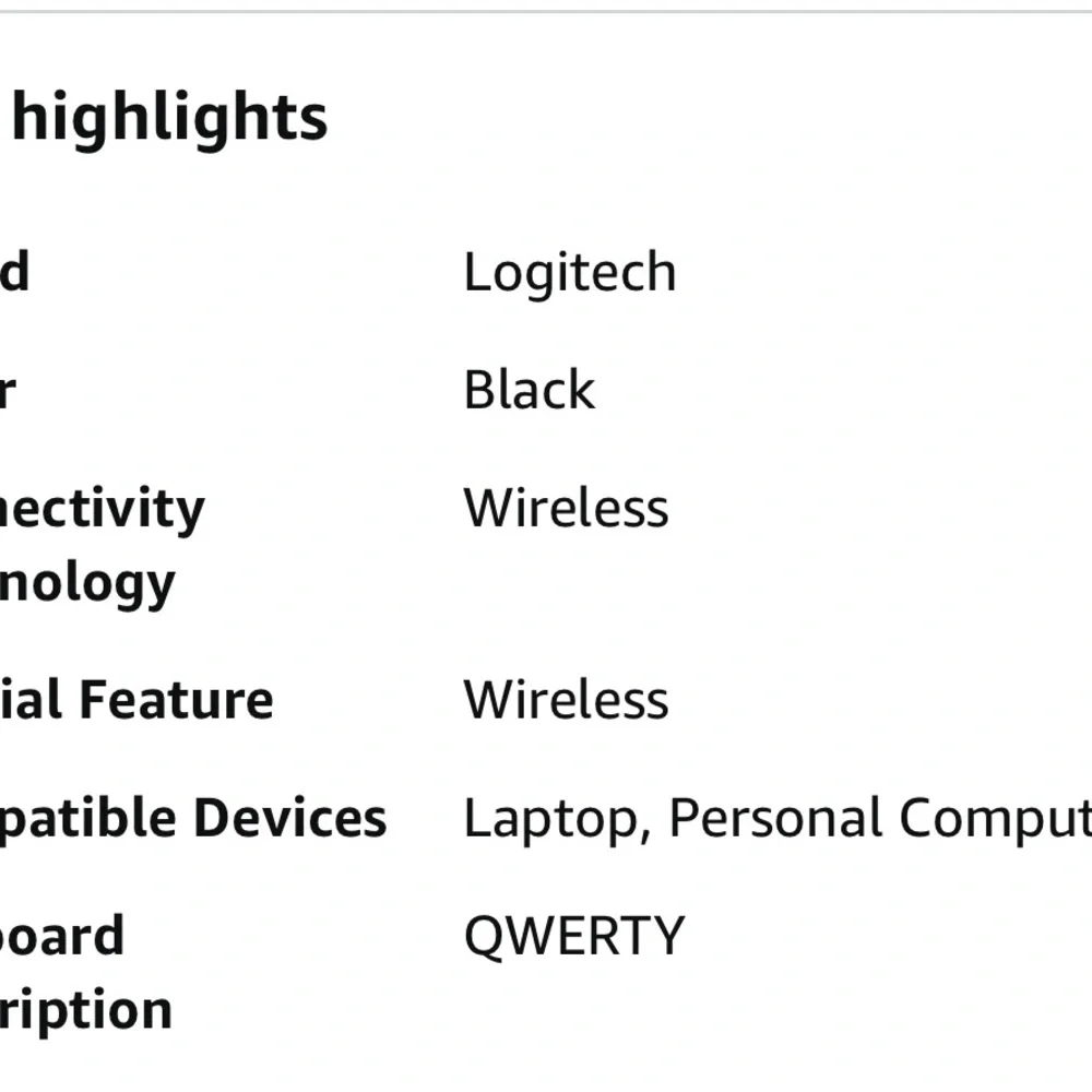 Logitech Black Wireless Keyboard and Mouse Combo